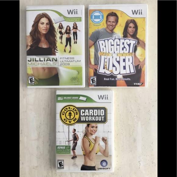 Nintendo Other - Wii Fitness Weight Loss Workout Gold’s Gym Jillian Michaels Nintendo Game CIB